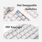 Lite: Wireless Ergonomic Split Mechanical Keyboard Hot Swappable, Compact 60% Layout, PBT Keycaps Programmable for Mac & Windows(Tactile,New Standard Version)