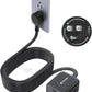 TROND 360° Rotating Flat Plug Extension Cord 15ft, Low Profile Small Power Strip, 3 Side Grounded Outlet, 13A, SPT 16/3 Gauge Cable for Indoor Home Office Kitchen Cruise Travel Essentials, Black