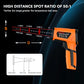-40℉~3632℉, MESTEK Infrared Thermometer Temperature Gun, High Temp Thermometer with Thermocouple Probe, Non-Contact 50:1 Pyrometer Dual Laser Thermometer Gun for Engine, Kiln, Forging, Industrial