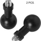 2PCS 17mm Ball Head to 1/4 Stainless Steel Short Screw Connection Rod Car Mobile Phone Navigation Mount Motorcycle Rearview Mirror Accessories Camera Camera Connection Accessories