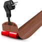 Floor Cord Cover Self Adhesive Cord Hider,3.3FT Cable Management, Extension Strip Protector for Wires, Prevent Cable Trips for Offices, Gyms, Exhibitions Cavity:0.39"(W) x0.27(H) Wood Red Teak