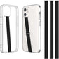 TEAMOLA 3pcs Silicone Phone Grip Holder Strap for iPhone 17/17 Pro/16/16 Pro & Samsung Galaxy S25/S24/S23 - Anti-Slip Finger Loop for Case, Universal Phone Loops for Back of Cell Phones(230, 3 Black)