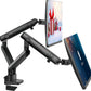 Dual Monitor Stand, Dual Monitor Arm, Dual Monitor Mount vesa Mount, up to 32 inch Monitor Desk Mount, soporte Monitor arms & Monitor Stands for 2 Monitors, Dual Monitor Riser Stand