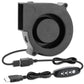 75mm x 30mm USB Blower Fan 5V Turbine Centrifugal Blower Fan for Cooling DIY Computer Case PC 3D Printer Electronics Cabinet Helmet Laptop Game Consoles
