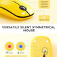 seenda Bluetooth Keyboard and Mouse for iPad, CTU-301 Multi-Device Bluetooth + 2.4G Wireless Keyboard Mouse with Tablet Holder for MacBook/Windows Computer, iOS/Andriod Tablet Phone, Yellow