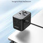 MOMAX Universal Travel Adapter, PD 35W Fast International Power Adapter, 3 USB C & 2 USB A, Worldwide Travel Plug Adapter, International Power Adapter for Europe, USA, Japan, Australia (Type C/A/G/I)