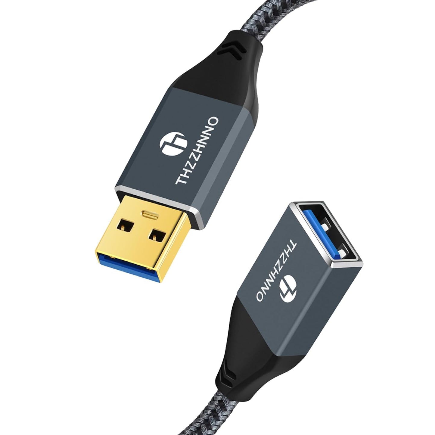 USB 3.0 Extension 1.6FT, USB Male to Female USB 3.0 Extender Cable for Webcam, Camera, Phone, USB hub, Mouse, Keyboard, Printer, Hard Drive, Headset