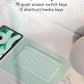 Macally Bluetooth Keyboard for Tablet | Wireless Keyboard for iPad mini/Air/Mini, iPhone (Multi-Device, Built-in Stand, Rechargeable) Easy to Use and Cute Portable - Mint Green