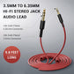 OneOdio 6.35mm to 3.5mm 6.6-9.8FT Stereo Adapter Cable Compatible with AMPs, Electronic Keyboards, Mixers, Guitars and Pro10/Pro30/Pro50 Headphones of OneOdio-Red