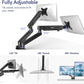 Dual Monitor Mount for Desk, Heavy Duty Dual Monitor Stand for 17 to 35 inch Ultrawide Monitors Holds 4.4 to 26.4 lbs Screen, Height Adjustable Monitor Arm for Gaming, Home, Office, VESA Mount, Black