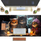Commander Roleplay Desk Pad Mat Role Gaming XXL Big Mouse Pad Gaming Tabletop Game Gamer Gift - Mousepad XXL Laptop Computer Keyboard Pad with Stitched Edges Anti-Slip Funny Deskpad 31.5x15.7 in