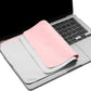 2 Pack Microfiber Liner Cleaning Cloth 13" with Screen Keyboard Imprint Protection, Laptop Keyboard Protector Compatible with MacBook Pro/AIR 13" and MacBook Pro 14"-(Grey+Pink)
