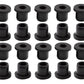 20 pcs 1/2" Drill Hole，5/16" ID Black Silicone Top hat Rubber Grommets for Wiring，Automotive，Firewall，Hole Plug，Desk，Screw，Water and Gas Pipe，Drain，House Siding，Cable Bushing，Glass，Wire Plug