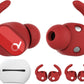 AhaStyle 3 Pairs Beats Studio Buds Ear Hooks Anti-Slip Ear Covers Silicone Accessories【Not Fit in The Charging Case】 Compatiable with New Beats Studio Buds 2021 (Red)