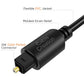 CableCreation 12FT Digital Optical Audio Cable 2-Pack, Toslink Male to Male, Compatible with Home Theater, Sound Bar, TV, PS4, Xbox & More