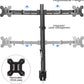 Suptek Dual Monitor Desk Mount, Adjustable Dual Monitor Arm for 2 Computer Screens up to 27 inch, Extra Tall 31.5" Pole Dual Monitor Stand for Desk, Holds up to 22 lbs(MD6842)