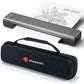 Phomemo Inkless Portable Printer for Travel - Wireless Thermal Printer Compatible with Phone & Laptop, Bluetooth Printers Supports 8.5" X 11" Letter Thermal Paper, Come with Carry Case