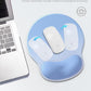 Ergonomic Mouse Pad Wrist Support, Comfortable Mouse Pad Wrist Rest, Relieve Wrist Pain Gel Mouse pad, Non-Slip Rubber Base Mousepad for Laptop, Computer(Gradient Blue)