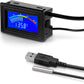 KEYNICE Digital Thermometer, Aquarium Thermometer, Digital Temperature Gauge, Temperature Monitor with Sensor, USB Power Supply, ℉ and ℃ Switchable, LCD Display, USB Thermometer Indoor Outdoor