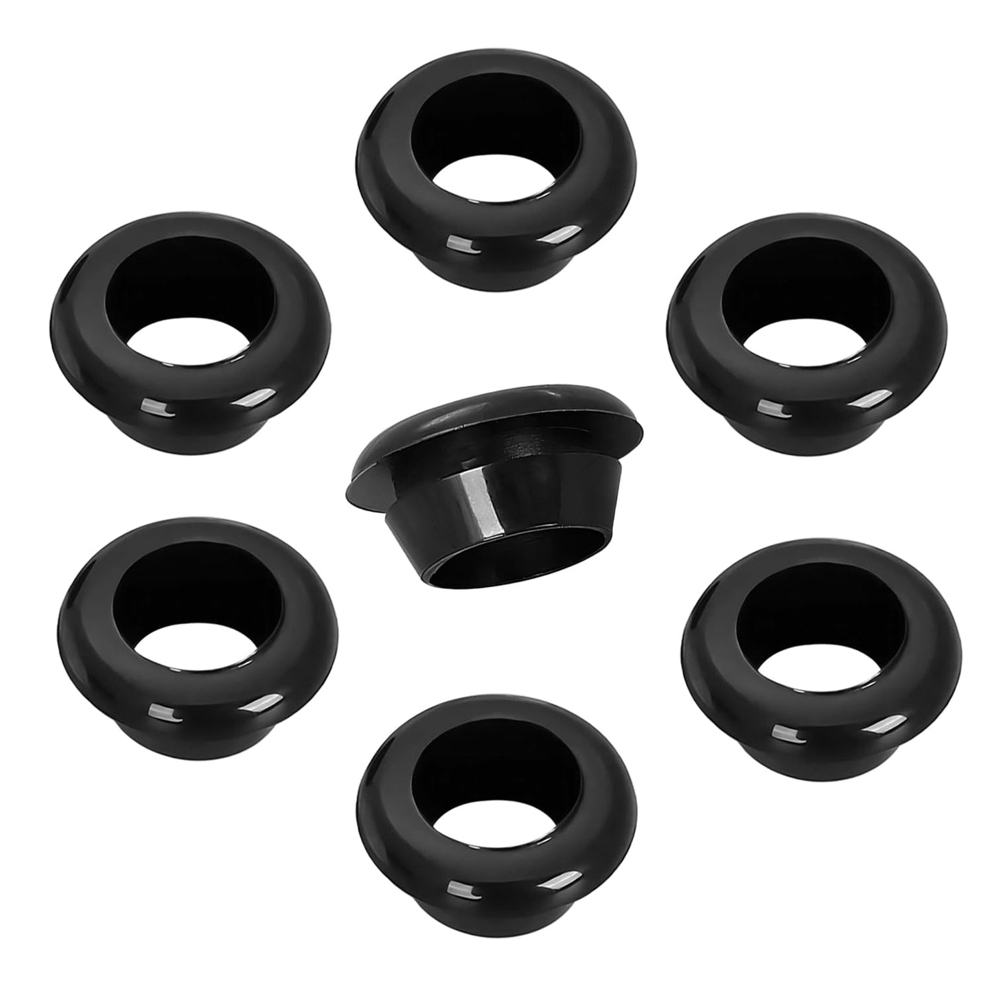 Qrity 9 PCS Rubber Grommets Cable Railing, Car Grommet, Cable Railing Protective Sleeves for Metal Posts, ID 35mm Mount Dia 40mm