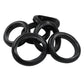 6 Pcs Rubber Grommets, 1-9/16" Inside Diameter 1-3/4" Drill Hole Rubber Wire Grommets O Ring Grommets for Wire, Firewall, Cables, Plugs, Automotive(Black)