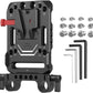 SMALLRIG V Mount Battery Plate, V-Lock Battery Plate with Dual 15mm Rod Clamp, 1/4"-20 & 3/8"-16 Threaded Holes V Mount Battery VB99 SE / VB99 / VB99 Pro, for Neewer PS099E