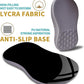 Hokafenle Ergonomic Mouse Pad Wrist Support with Massage Design, Wrist Rest Pain Relief Mousepad with Memory Foam&Non-Slip PU Base, Mouse Pads for Wireless Mouse & Desk (12x8 inch,Light Purple Gray)