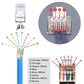 VCE RJ45 Connectors CAT7/CAT6A UL-Listed 30-Pack, Shielded Modular Plugs Gold Plated Network Ends Non-Pass-Thru with Strain Relief Boots - Orange