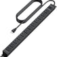 HHSOET 360° Rotating 12 Outlet Mountable Power Strip, Metal Gaming Table Mounted Outlet Strip, Heavy Duty Wall Mount Surge Protector with Switch, Works Great and Very Versatile, 10ft Power Cord.Black