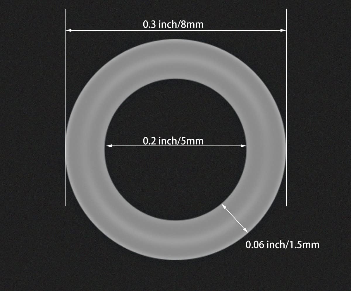 150PCS O Rings Keyboard Dampeners Rubber O-Ring Keyboard Silencer with Keycap Remover Tool for Cherry MX Switch Keyboard and Mechanical Keyboard Keys Dampeners
