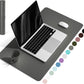 YSAGi Non-Slip Leather Desk Pad, Waterproof Laptop Computer Desk Keyboard Mat, Table Protector Blotter Mat, Large Mouse Pad for Office/Work/Home/Decor(Dark Gray, 23.6" x 13.7")
