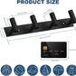 VAEHOLD Hat and Coat Wall Mount Rack - 4 Hooks for Robes, Bags, Keys, and Towels - Bathroom Towel Hanger Organizer -Black