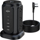 AiJoy Flat Plug Power Strip Tower with 9 Outlets and 5 USB Ports (2 USB-C), 1200J Surge Protection, 1625W Extension Cord with Multiple Outlets Charging Station for Home Dorm Office Supplies