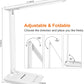 karidi LED Desk Lamp Dimmable Table Lamp with USB Charging Port, 5 Lighting Modes, Sensitive Control, Foldable Portable Desk Light for Home Office Bedroom Reading (White, Standard Size - 13.3 inch)