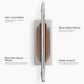 UPERGO Vertical Laptop Stand for Desk, Laptop Holder to Dock MacBook, MacBook Pro and Other Laptops, Black Walnut Wood