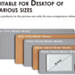 Cork Desk Mat - Dual-Sided Desk Pad for Office and Home - Desk Organization and Accessories - Ideal for Large Mouse Pad and Desk Mats on Top of Desks(Gray,27.6"x 13.8")