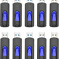 16GB Flash Drive 10 Pack, JUANWE USB 3.0 Flash Drives, Bulk Flash Drive 16 GB Thumb Drive Mutipacks, USB Drive 3.0 Retractable Memoria USB Jump Drive for Data Storage & Backup, Blue