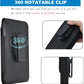 Galaxy S25 Ultra S24 S23 S22 S21 Note 20 Ultra Phone Holster Holder Phone Belt Clip Case PU Leather Pouch for Samsung Galaxy A03S A16 A15 A14 A13 A12 A23 A32 A35 A34 5G, Google Pixel 8 7 6 Pro