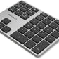 Macally Bluetooth Number Pad for Laptop - Slim Aluminum Design - Rechargeable Wireless Numeric Keypad - 35 Key Numpad Keyboard for Data Entry - for Mac, MacBook Pro/Air, iPad, iPhone, iOS, PC, Android