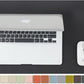 Cork Desk Mat - Small Dual-Sided Desk Pad for Office and Home - Desk Organization and Accessories - Ideal for Large Mouse Pad and Small Desk Mats on Top of Desks(Black,23.6"x 13.8")