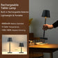 4 Pack Cordless Table Lamps, Portable Rechargeable Lamp, 6000mAh Battery Operated, 3 Color Dimmable LED Table Light for Restaurant/Bedroom/Outdoor Party/Camping/Cafe Night Light(Black)