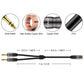 J&D 3.5 mm to 2X 3.5 mm Cable, Gold Plated Joint Copper Shell Heavy Duty 3.5mm 1/8 inch TRS Female to Dual 3.5 mm 1/8 inch TRS Male Y-Splitter Stereo Audio Adapter Cable, 3.3 Feet