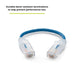 TRUECABLE Cat6 Component Rated Patch Cable, Unshielded (U/UTP), 6in, Blue, 28AWG Solid Copper, Snagless 10G High-Speed Ethernet Cable, PoE++ 4PPoE 100W, UL Listed, RoHS-3, 1 Pack