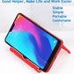 Cell Phone Stand for Desk Foldable Cell Phone Holder Desk Tablet Holder Mobile Phone Dock, Multi-Angle Universal Adjustable Tablet Dock Compatible with Most Cell Phones (Red)