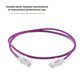 TRUECABLE Cat6 Component Rated Patch Cable, Unshielded (U/UTP), 3ft, Purple, 28AWG Solid Copper, Snagless 10G High-Speed Ethernet Cable, PoE++ 4PPoE 100W, UL Listed, RoHS-3, 5 Pack