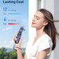 SWEETFULL Portable Handheld Mini Fan with LED Display, 3-in-1 Personal Foldable USB Rechargeable Hand Held Fan & Flashlight for Travel, Lash Eyelash, Cute Small Pocket for Women, Girls