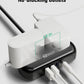2Ft Extension Cord, SUPERDANNY Mini Surge Protector with 2 Wide-Spaced Outlets, USB Power Strip, 3 USB-A 1 USB-C, Flat Plug, Compact Size Desktop Charging Station Travel, Home, Office, Black