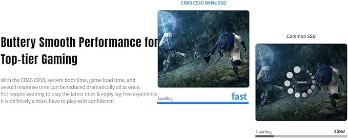 KLEVV CRAS C910 2TB M.2 2280 NVMe PCIe Gen4x4 Laptop & Desktop Internal SSD Heatsink Included, up to 5200MB/s (K02TBM2SP0-C91)