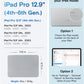 MOFT Dynamic Folio Case for iPad Pro 12.9 -inch (6th/5th/4th Generation, 2022/2021/2020), Silm Magnetic Stand Case with 20+ Viewing Angles, Auto Wake/Sleep, Ultra Thin, Cement x Sapphire