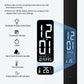 LED Desk Lamp with Charger, USB Charging Port, Dual Swing Arm Desk Light with 5 Brightness, 3 Colors, Table Lamp with Clock, Alarm, Date, Temperature, Desk Lamp for Home Office Study (Black)
